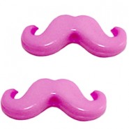 Moustache kraal - Licht paars